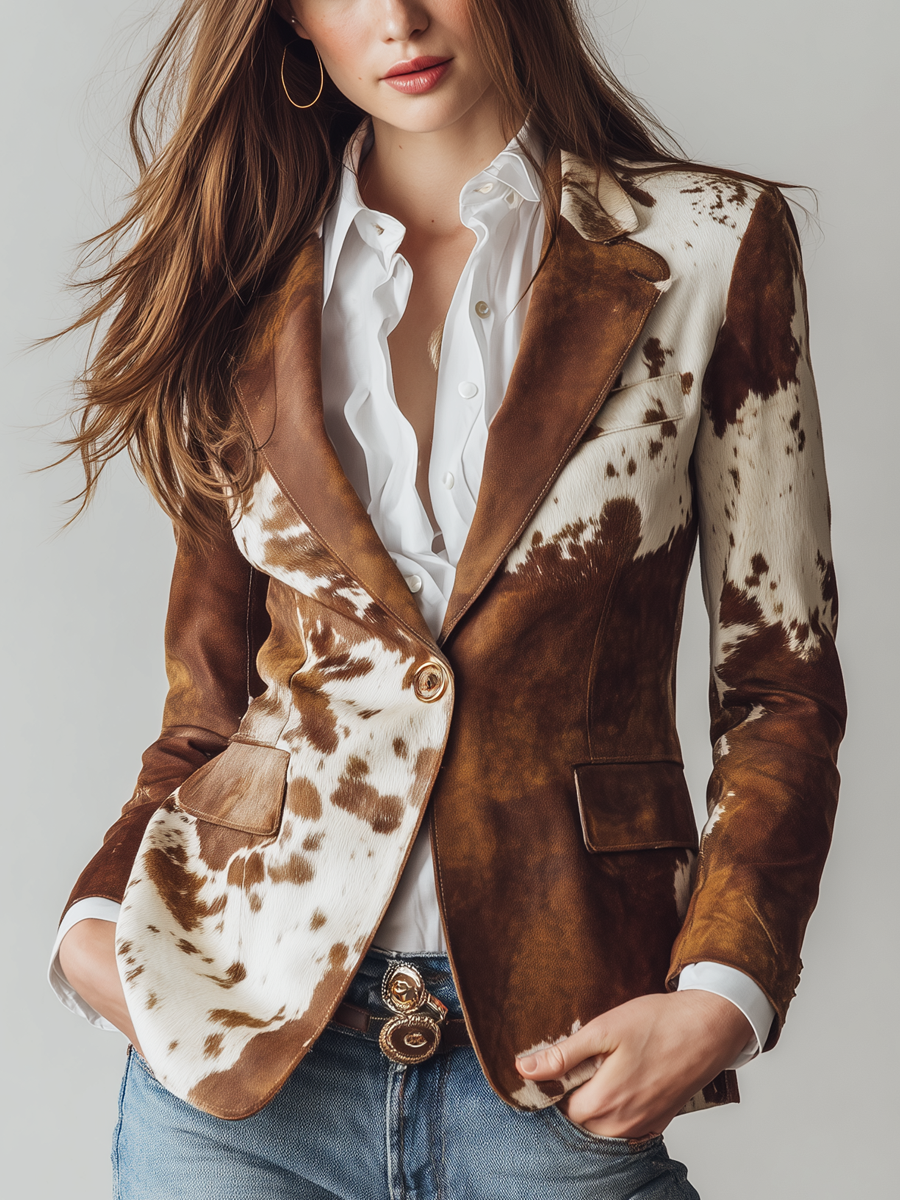 Reyna | saco con estampado de vaca