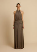Fluido | vestido largo halter