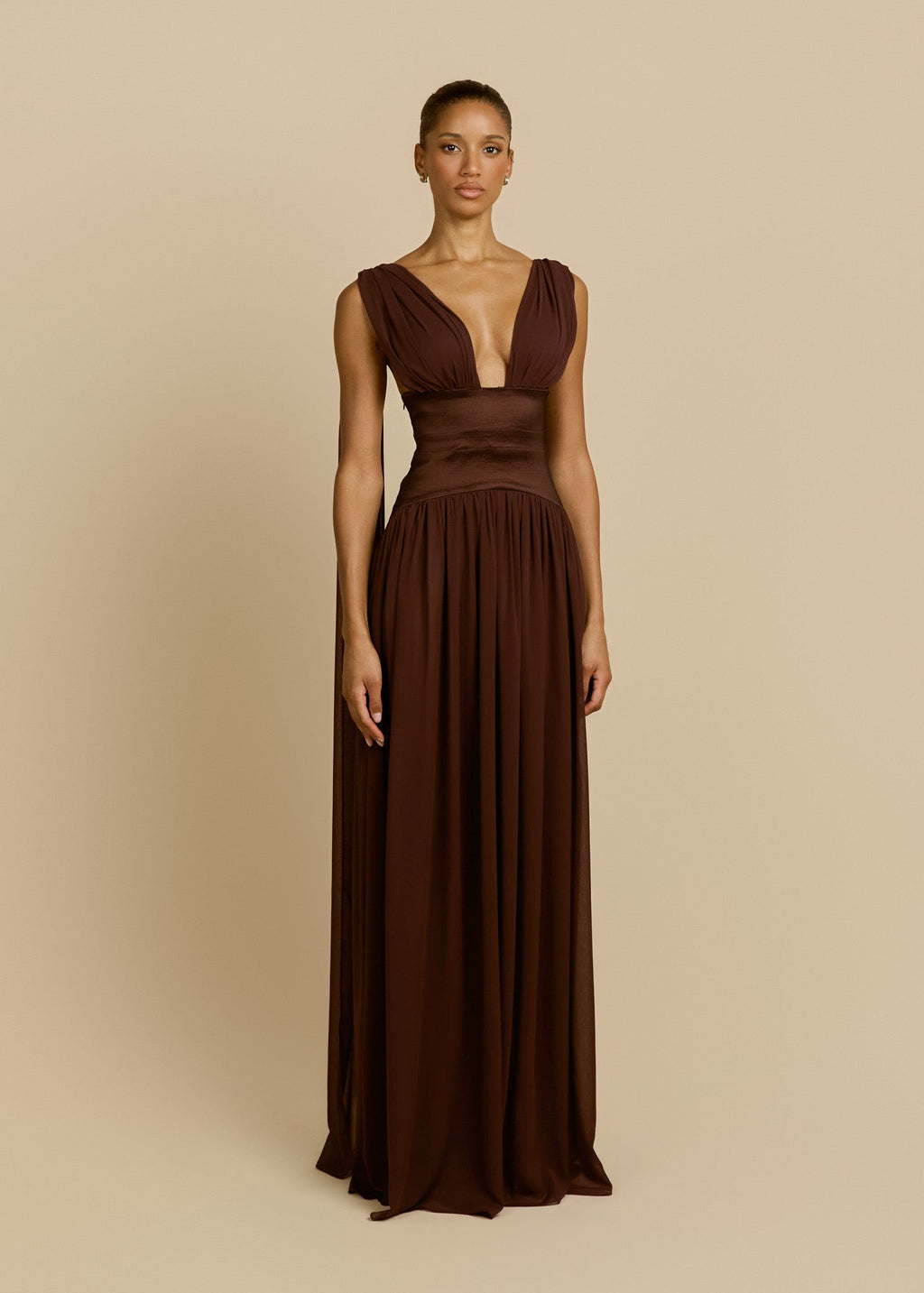 Escote | vestido largo