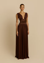 Escote | vestido largo