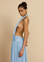Fluido | vestido largo halter