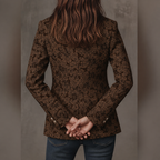 Pía | saco entallado de jacquard floral