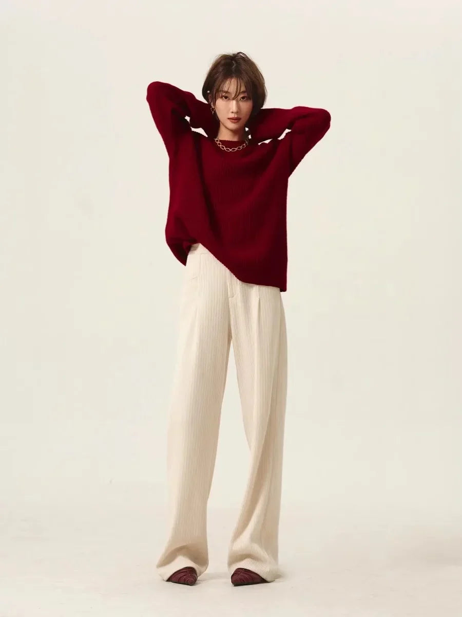 Joaquina | suéter oversize de cuello alto — Vino