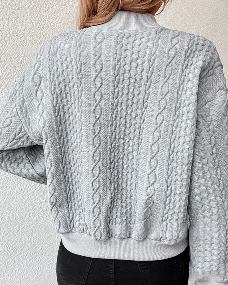 Cuixmala | cárdigan corto con broches — Gris