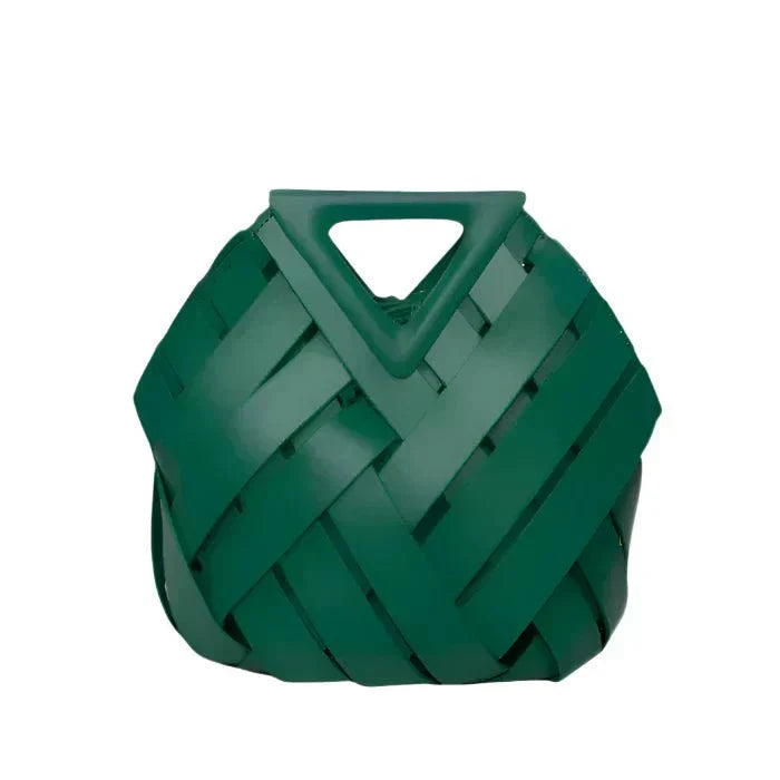 Bolsa tejida de asa triangular, segunda vista