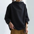 Simona | suéter oversize de cuello alto — Negro