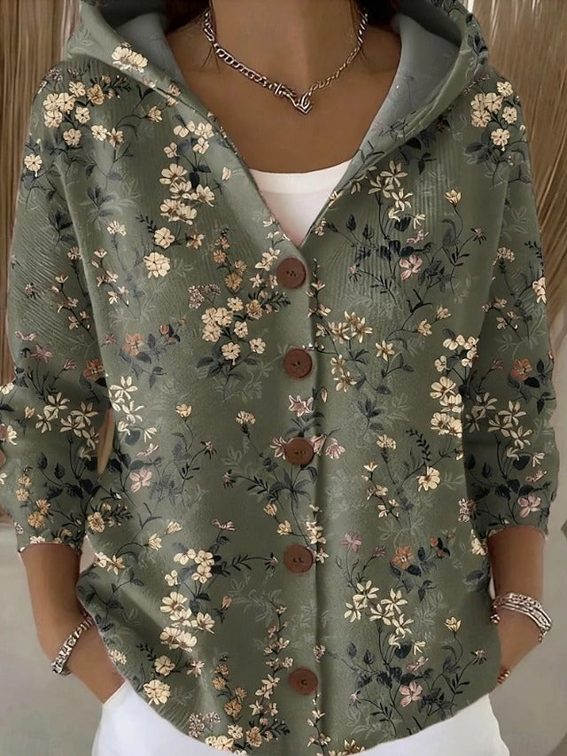 Felipa | cárdigan estampado con capucha