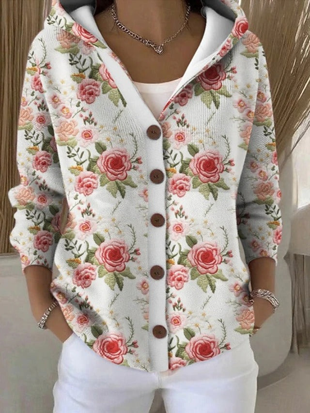 Felipa | cárdigan estampado con capucha