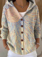 Felipa | cárdigan estampado con capucha
