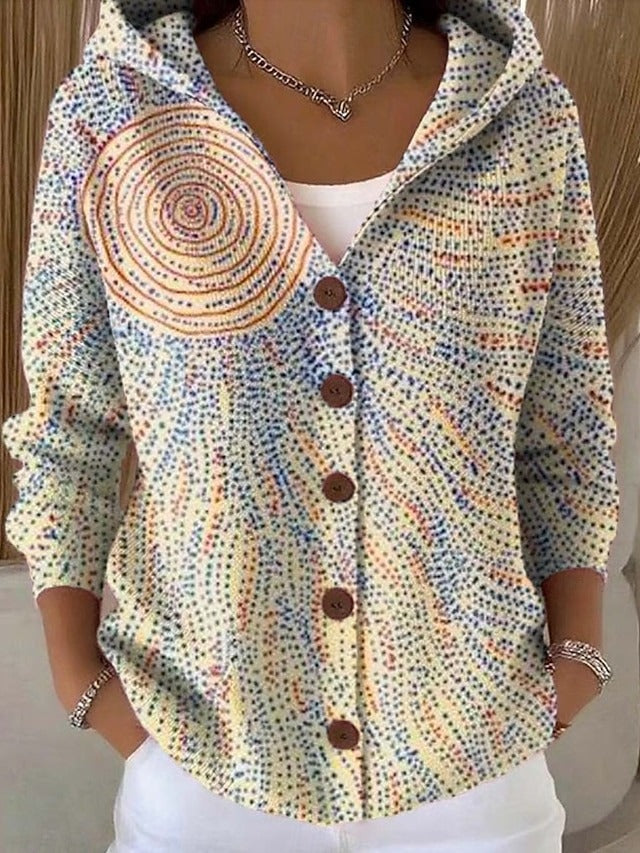 Felipa | cárdigan estampado con capucha