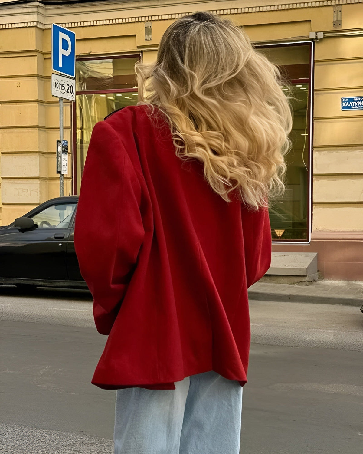 Filomena | saco oversize rojo — Rojo cereza