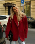 Filomena | saco oversize rojo — Rojo cereza