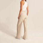 Galeana | pantalón de pierna ancha — Beige