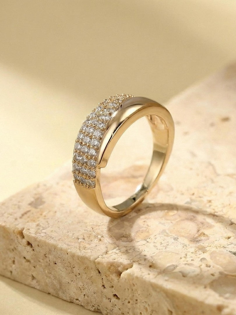 Anillo ajustable de línea orgánica, tercera vista