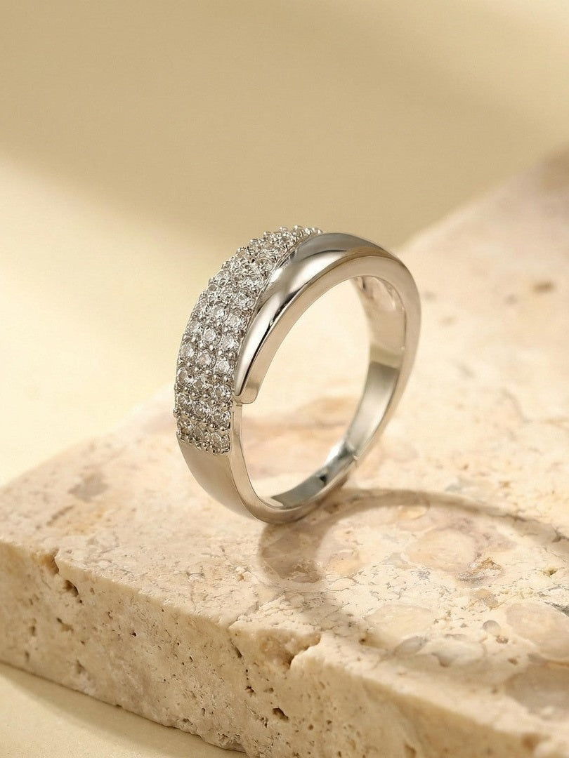 Anillo ajustable de línea orgánica, cuarta vista