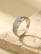 Anillo ajustable de línea orgánica, cuarta vista