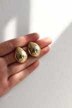 Pendientes | aretes de gota abombada