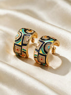 Aretes de línea gráfica, vista frontal