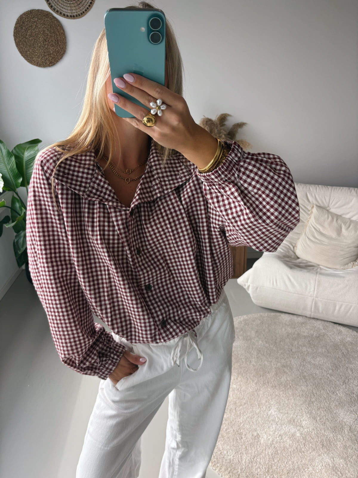 Gloria | blusa de cuadros