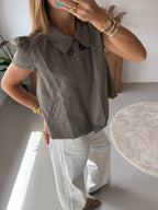 Taormina | blusa de cuello amplio