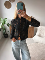 Zahara | blusa de encaje entallada