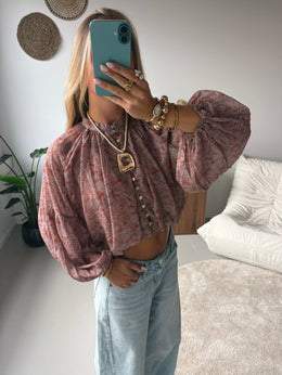 Antonia | blusa de estampado paisley