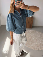 Olivo | blusa de mezclilla