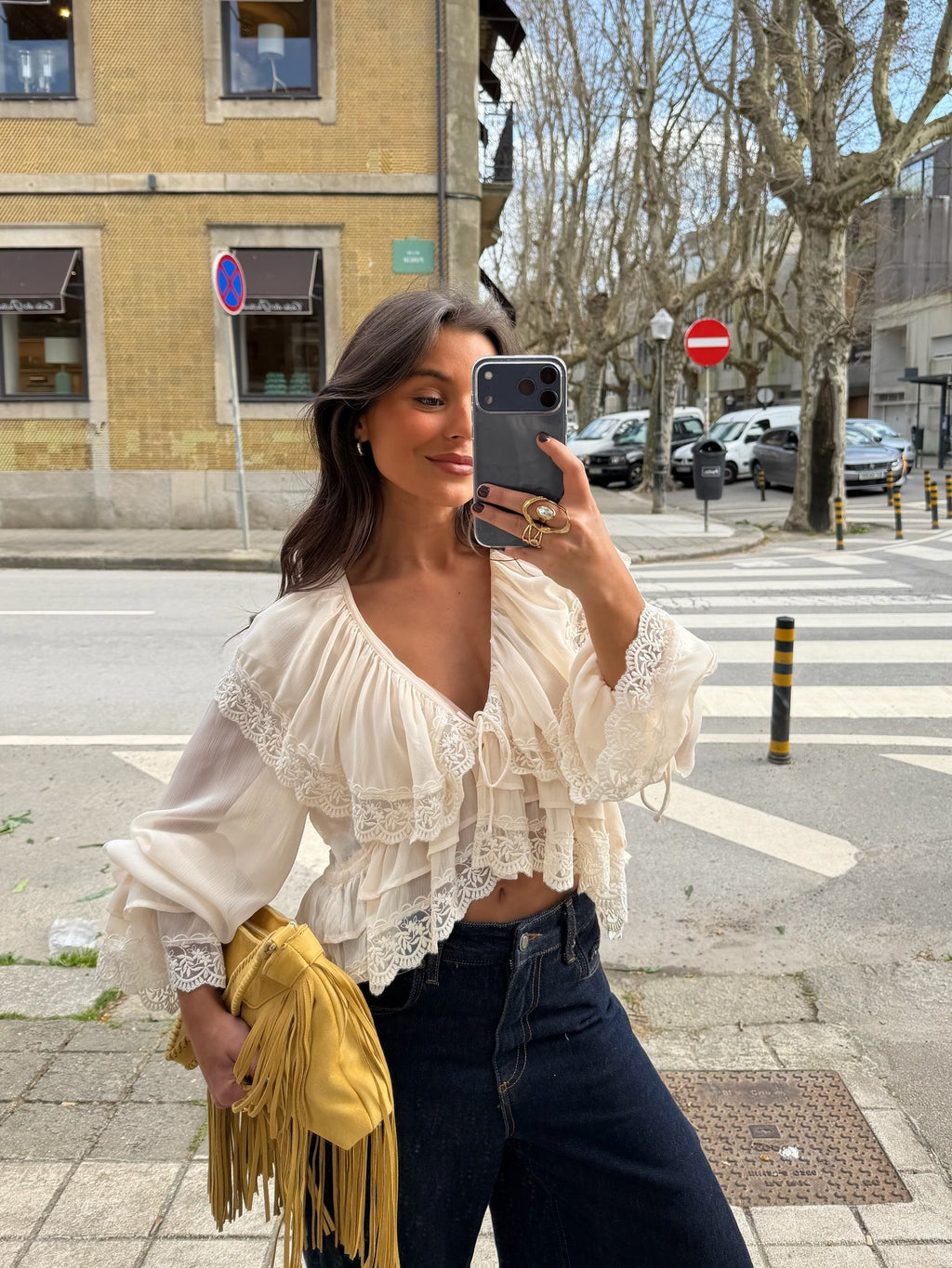 Matilde | blusa de olanes