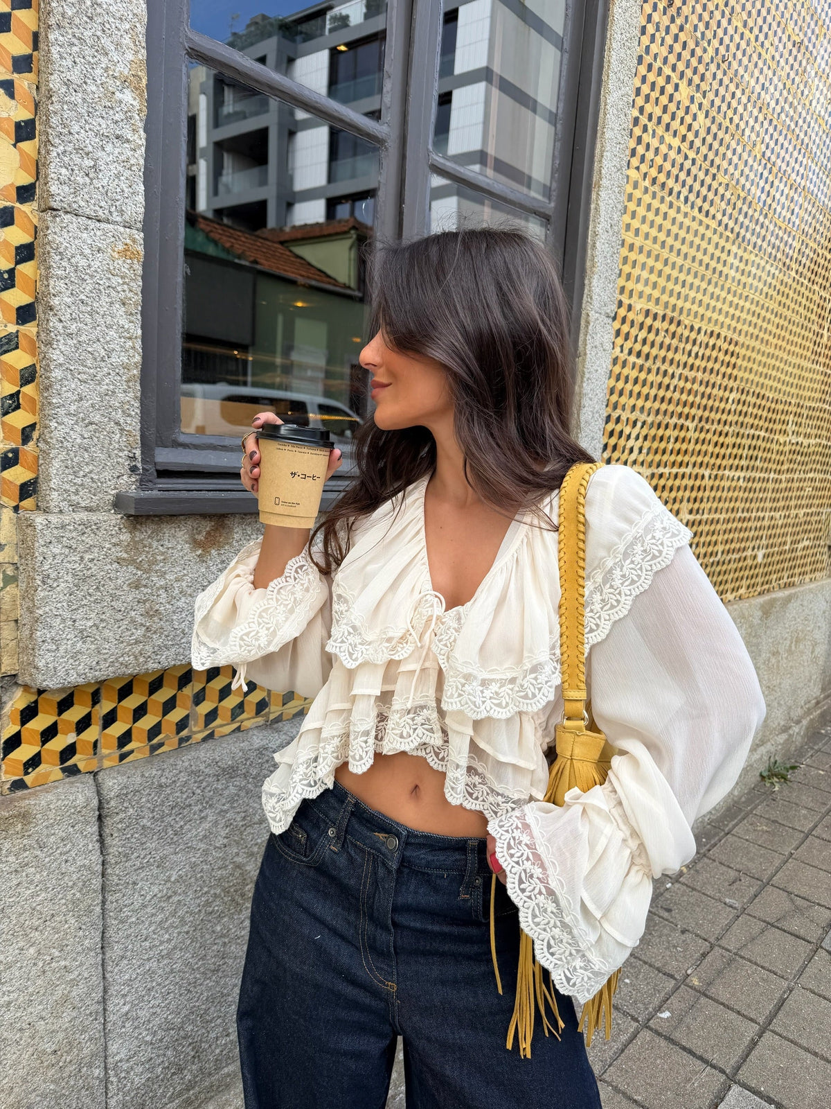 Matilde | blusa de olanes