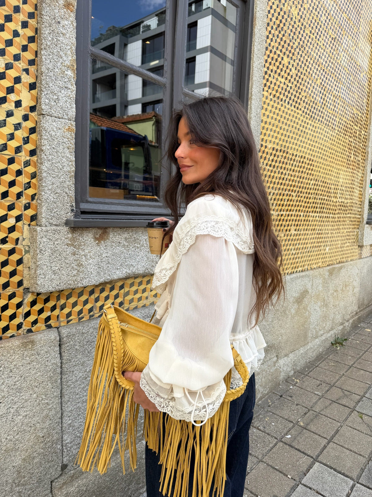 Matilde | blusa de olanes