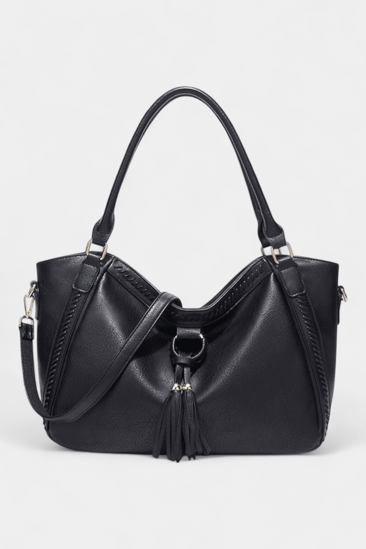 Bolsa de hombro con borla de flecos, segunda vista