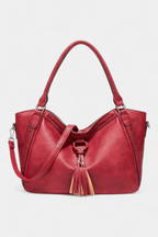 Bolsa de hombro con borla de flecos, cuarta vista
