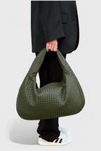 Bolsa de hombro tejida media luna, vista 13