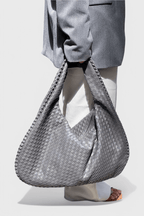 Bolsa de hombro tejida media luna, vista 14