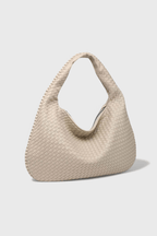 Bolsa de hombro tejida media luna, vista 7