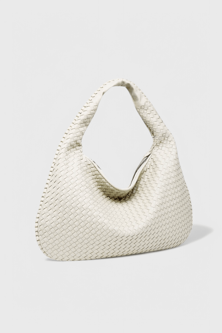 Bolsa de hombro tejida media luna, vista 8