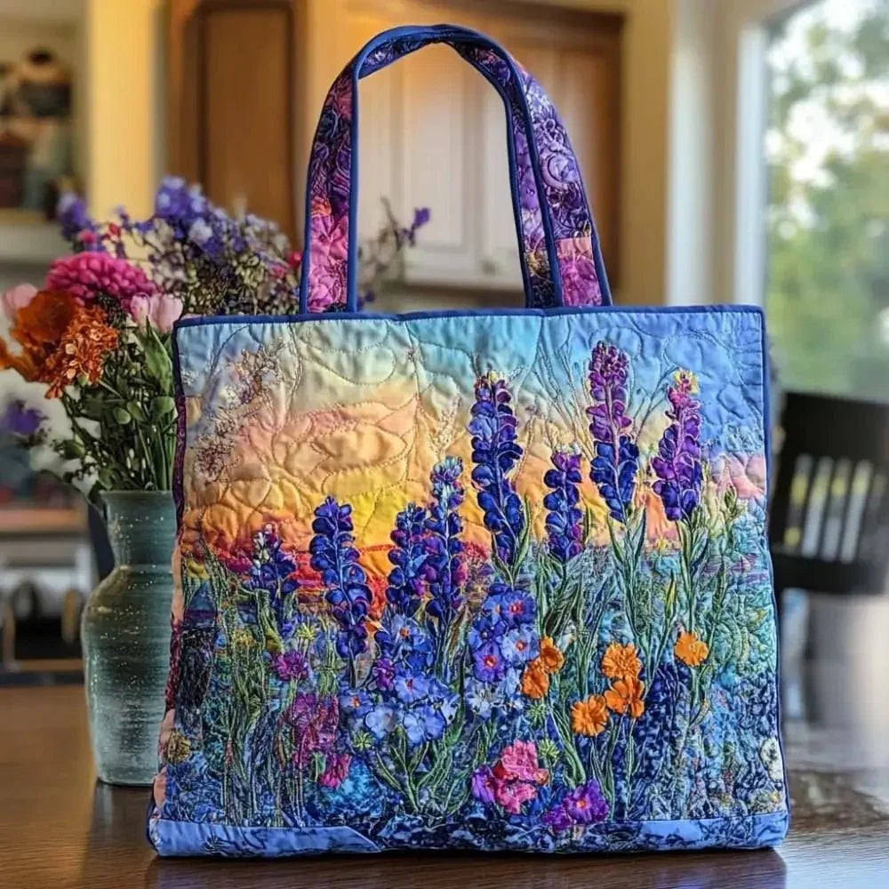 Bolsa tote acolchada con bordado, vista 12