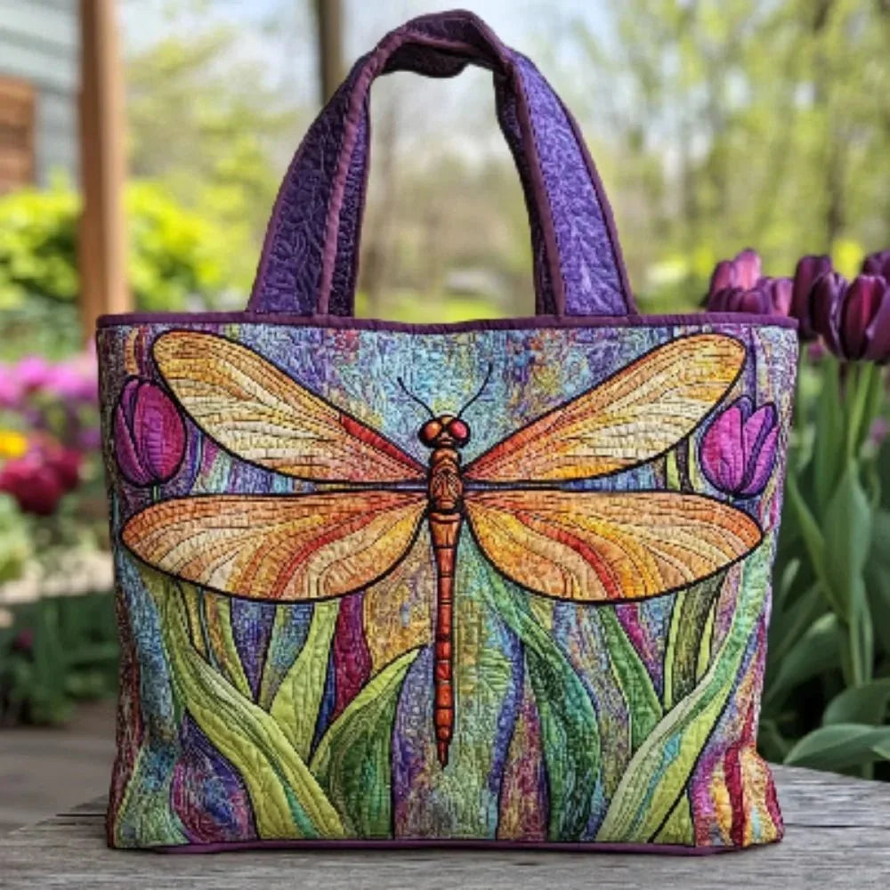 Bolsa tote acolchada con bordado, vista 9