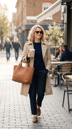 Bolsa tote tejida a mano, vista 10