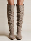 Botas altas de caña lisa, vista frontal