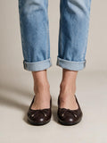 Botines efecto gamuza, Chocolate, vista frontal