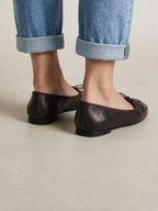 Botines efecto gamuza, Chocolate, tercera vista