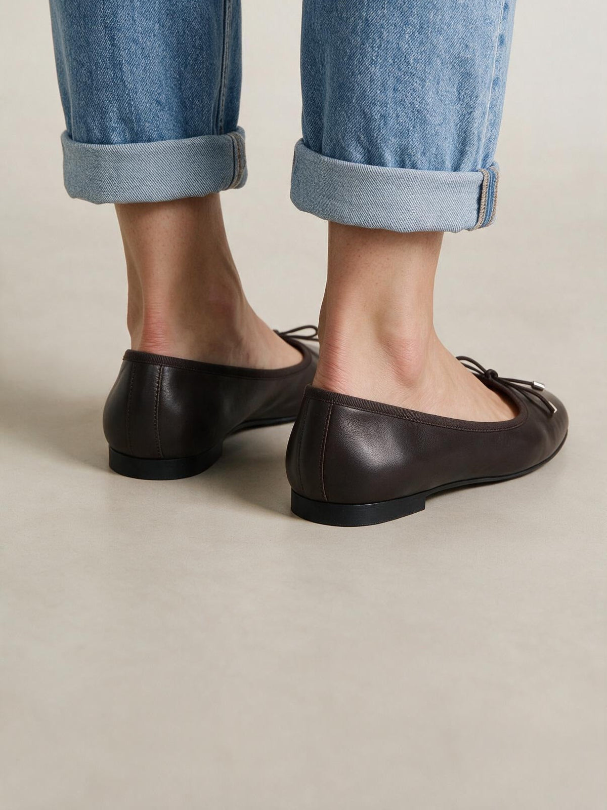 Botines efecto gamuza, Chocolate, tercera vista