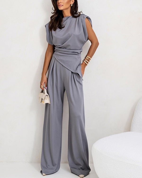 Dalila | conjunto de top drapeado