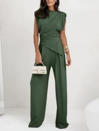 Dalila | conjunto de top drapeado