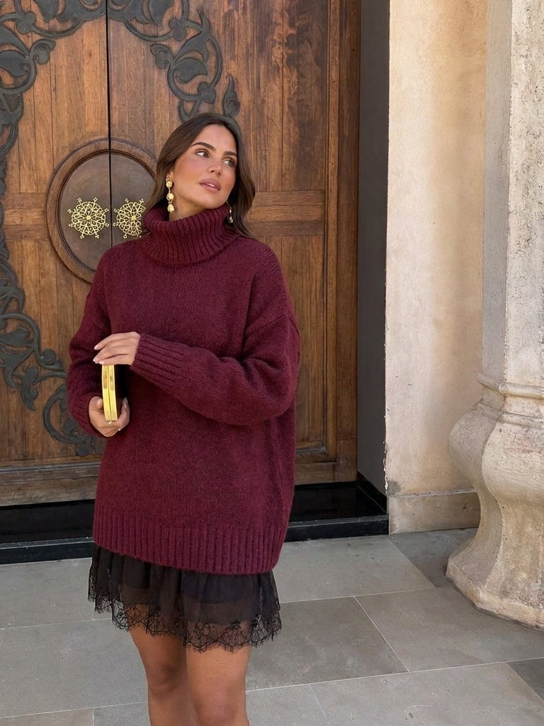 Conjunto de vestido y suéter a juego, segunda vista