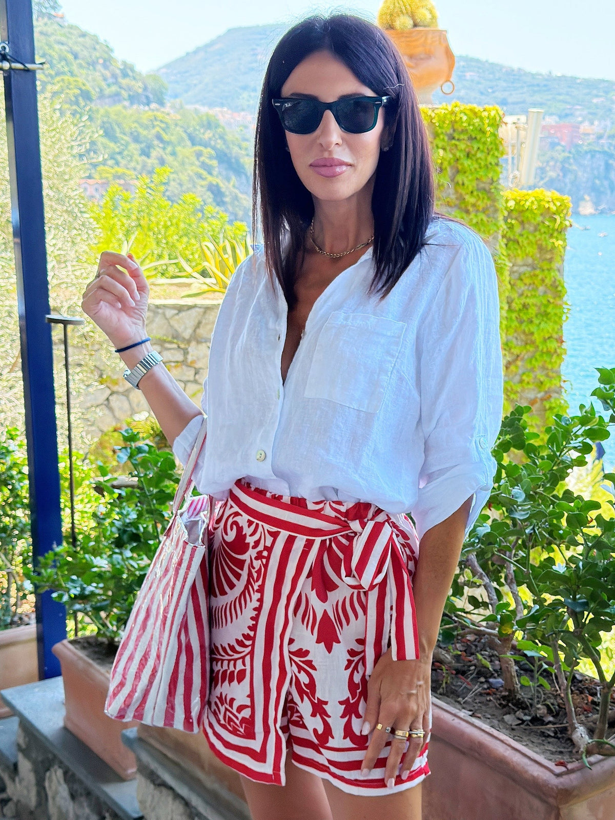 Amapola | falda-short roja