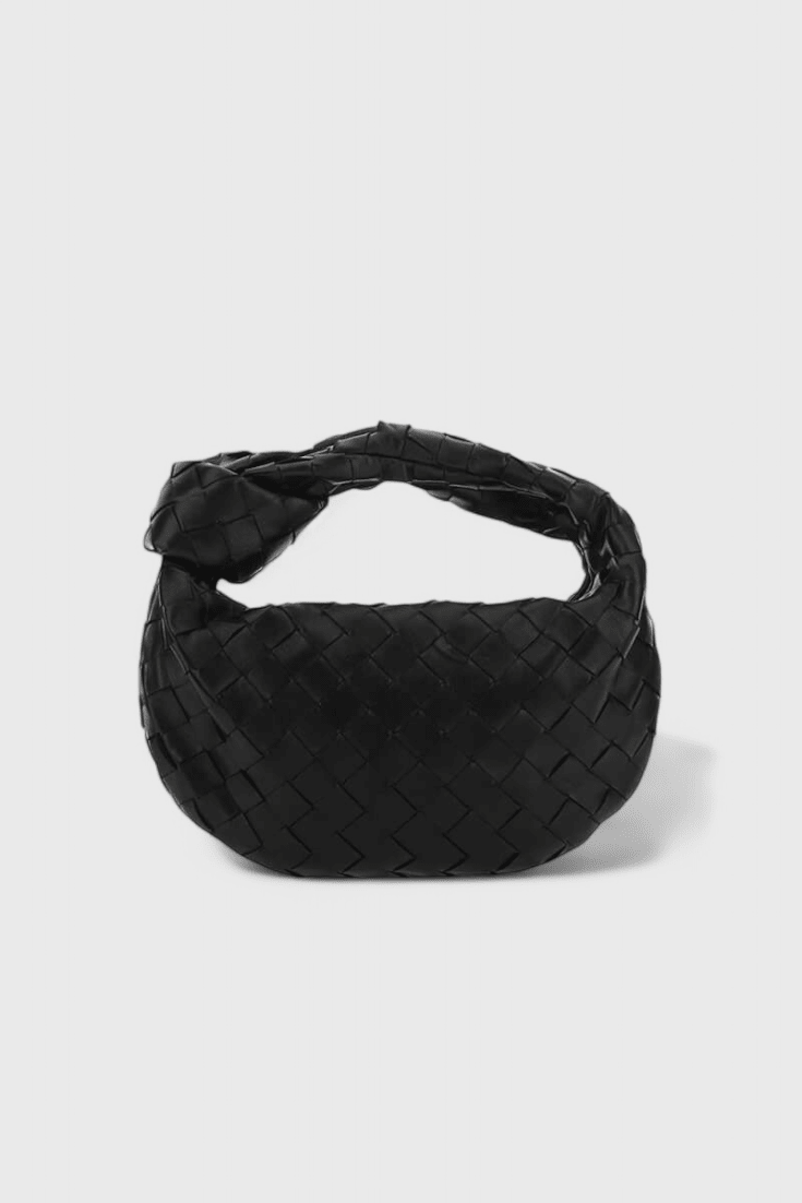 Mini bolsa de mano tejida, segunda vista