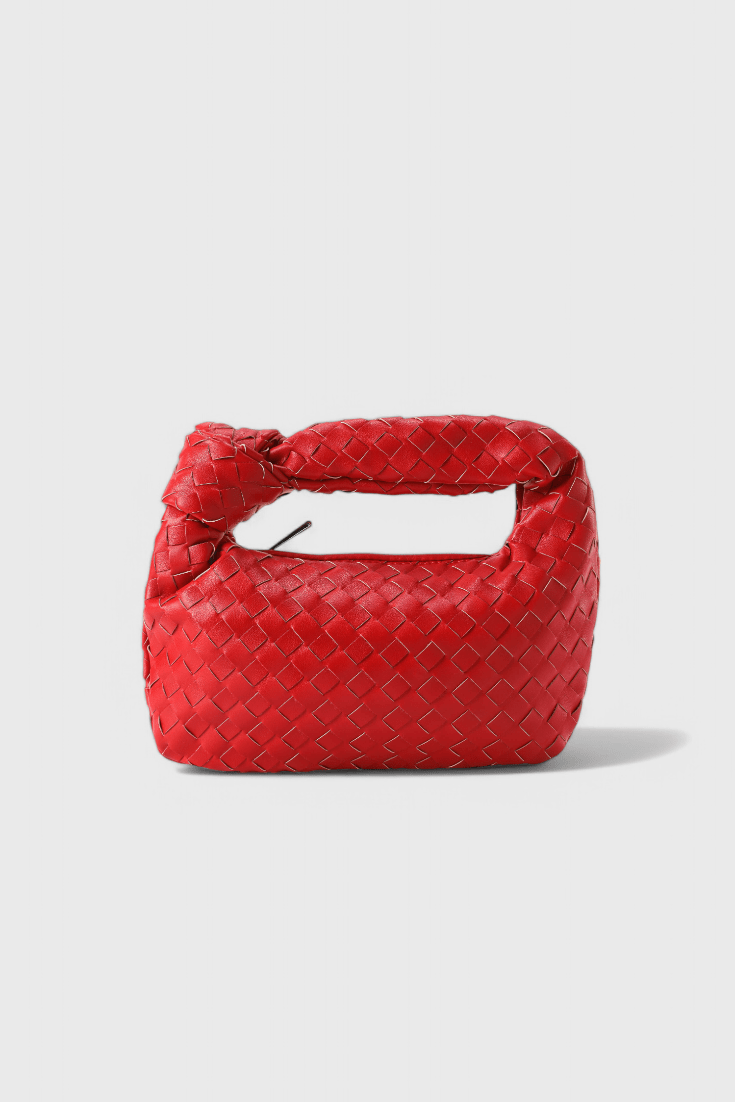 Mini bolsa de mano tejida, cuarta vista