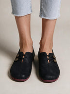 Mocasines clásicos, color negro, tercera vista